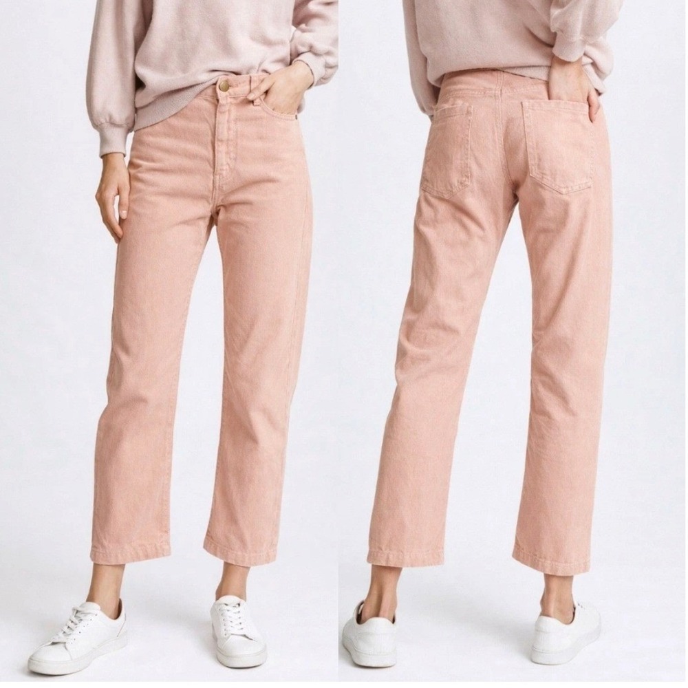 The Great Rambler Corduroy Pants 27 Cloud Pink Straight Leg Boho Western
